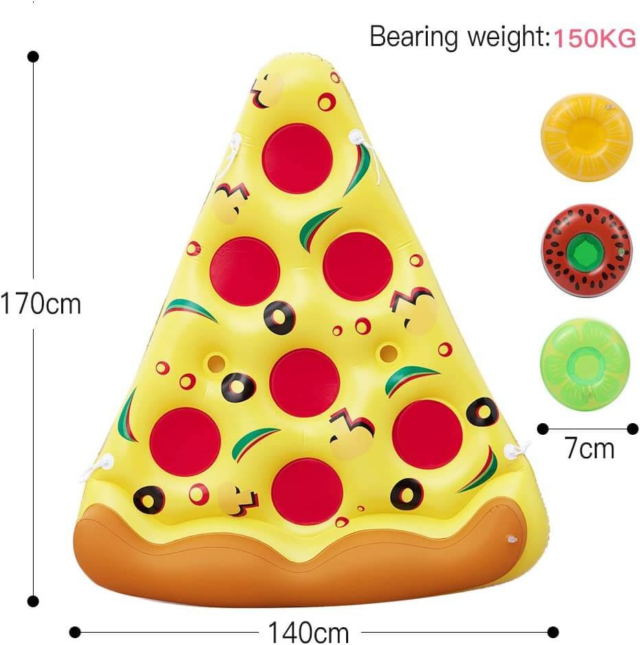 Floating pizza slice