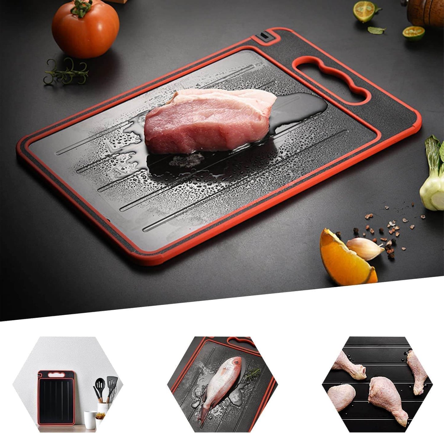 Versatile kitchen cutting board for efficient meal prep