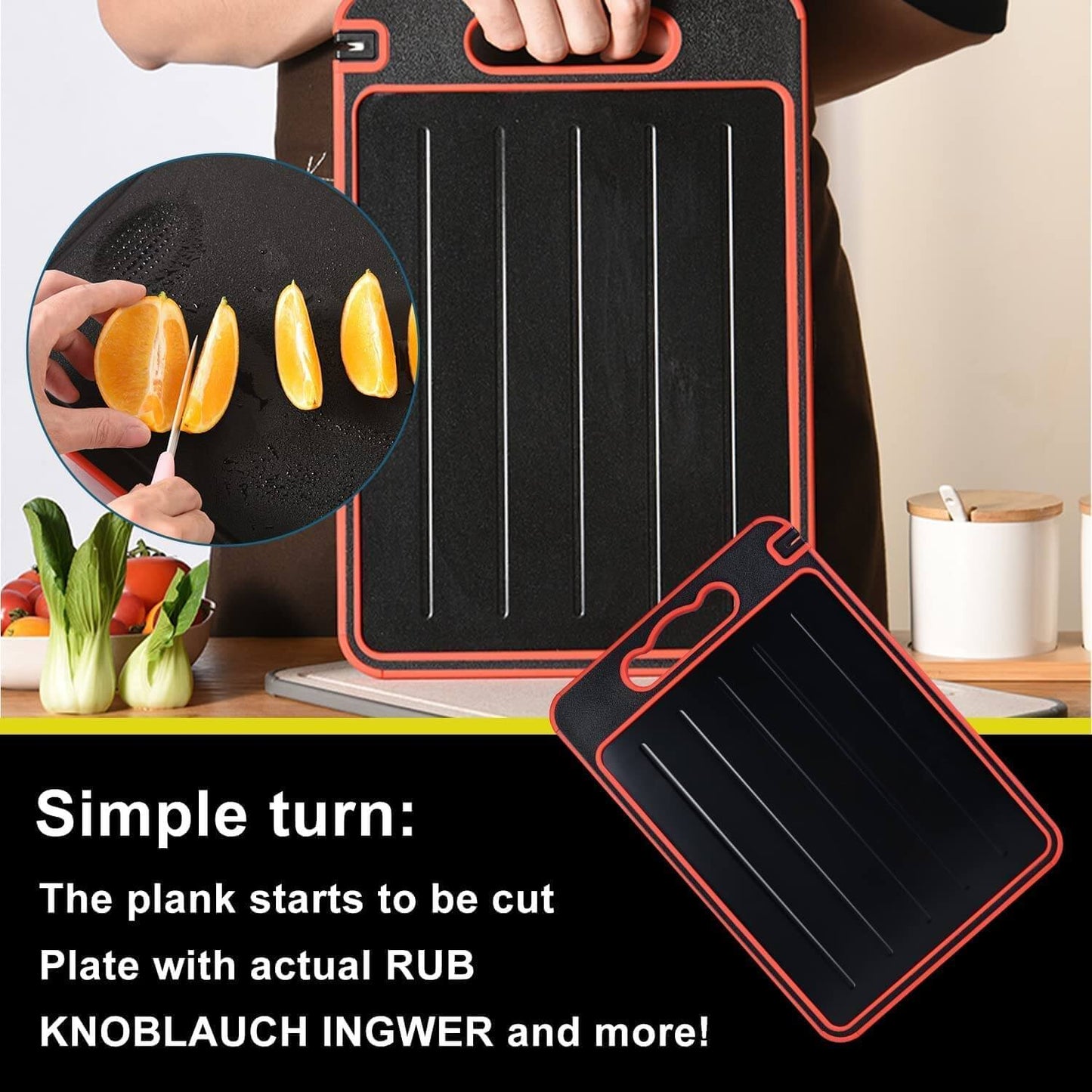 CUTTING BOARD DOUBLE-SIDE CUTTING BOARD WITH DEFROSTING FUNCTION