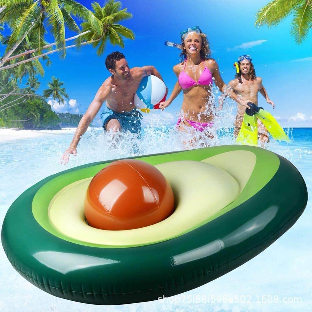 Poolside avocado fun