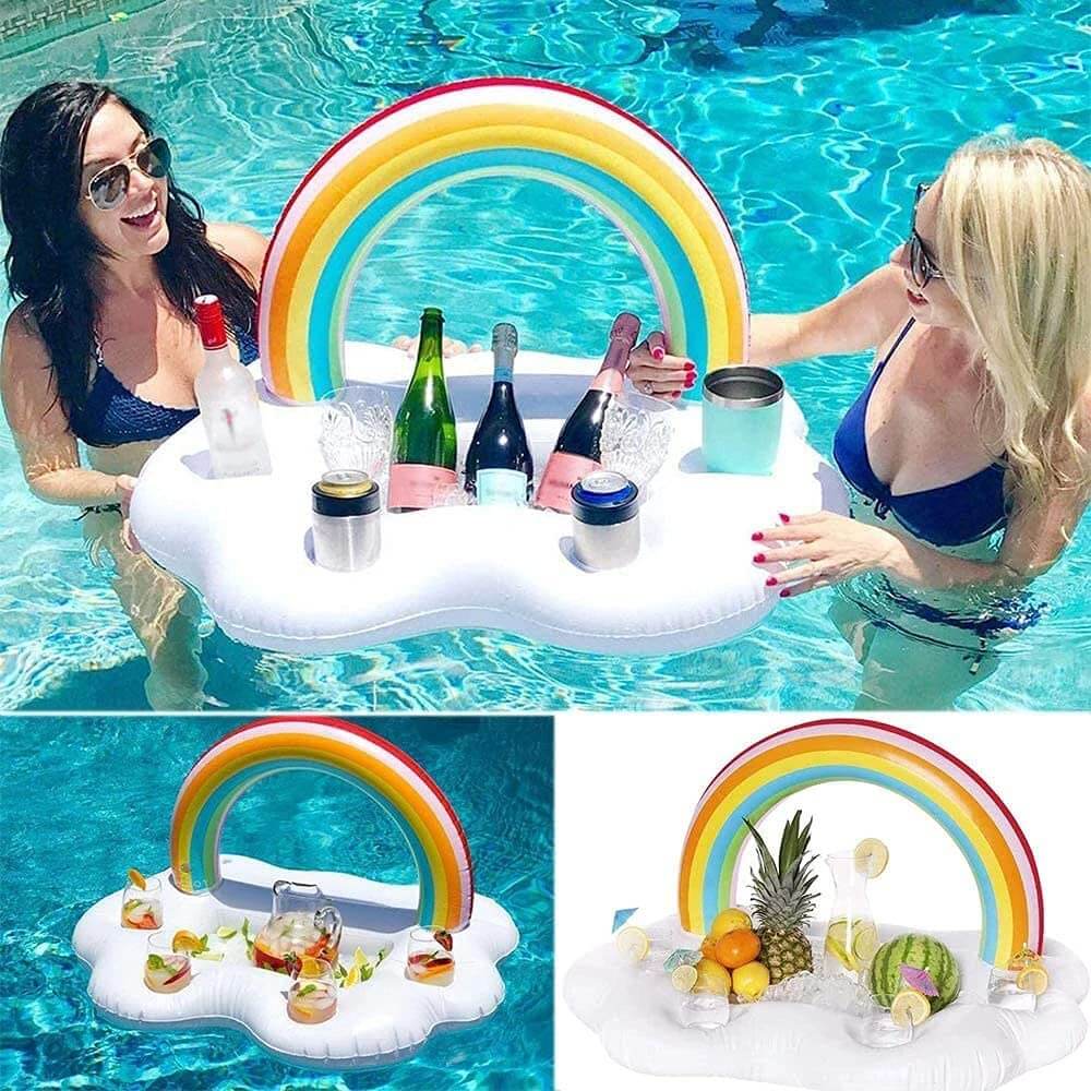 Rainbow pool float cooler