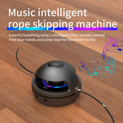 Intelligent jump rope with synchronized music