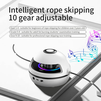 Bluetooth music-enabled jump rope